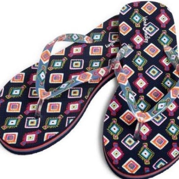 Vera Bradley Flip Flops - Mini Medallions - Picture 1 of 7